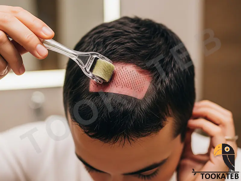 نحوه استفاده از درمارولر برای مو