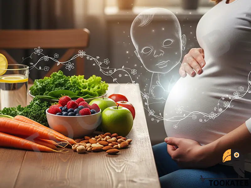 تغذیه ماه اول بارداری برای زیبایی جنین