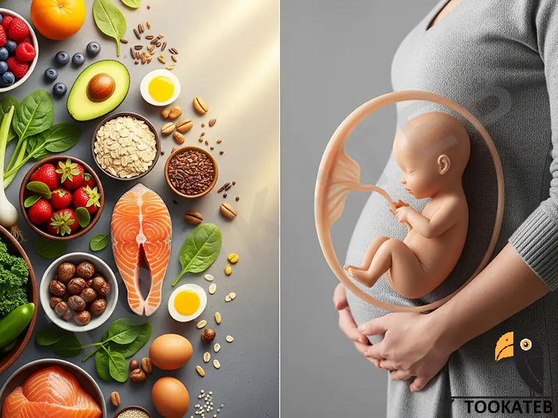 تغذیه ماه اول بارداری برای زیبایی جنین