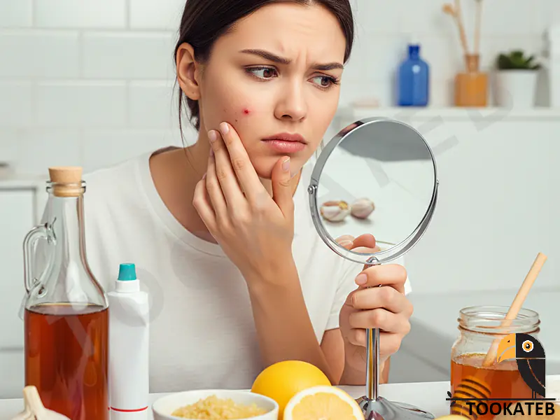 از بین بردن جوش صورت در یک روز خانگی